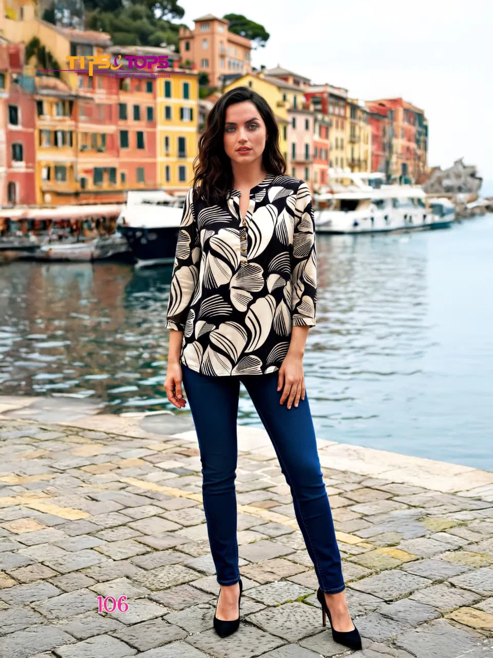 Tip And Tops Baby Vol 8 Rayon Printed Fancy Short Top Collection 