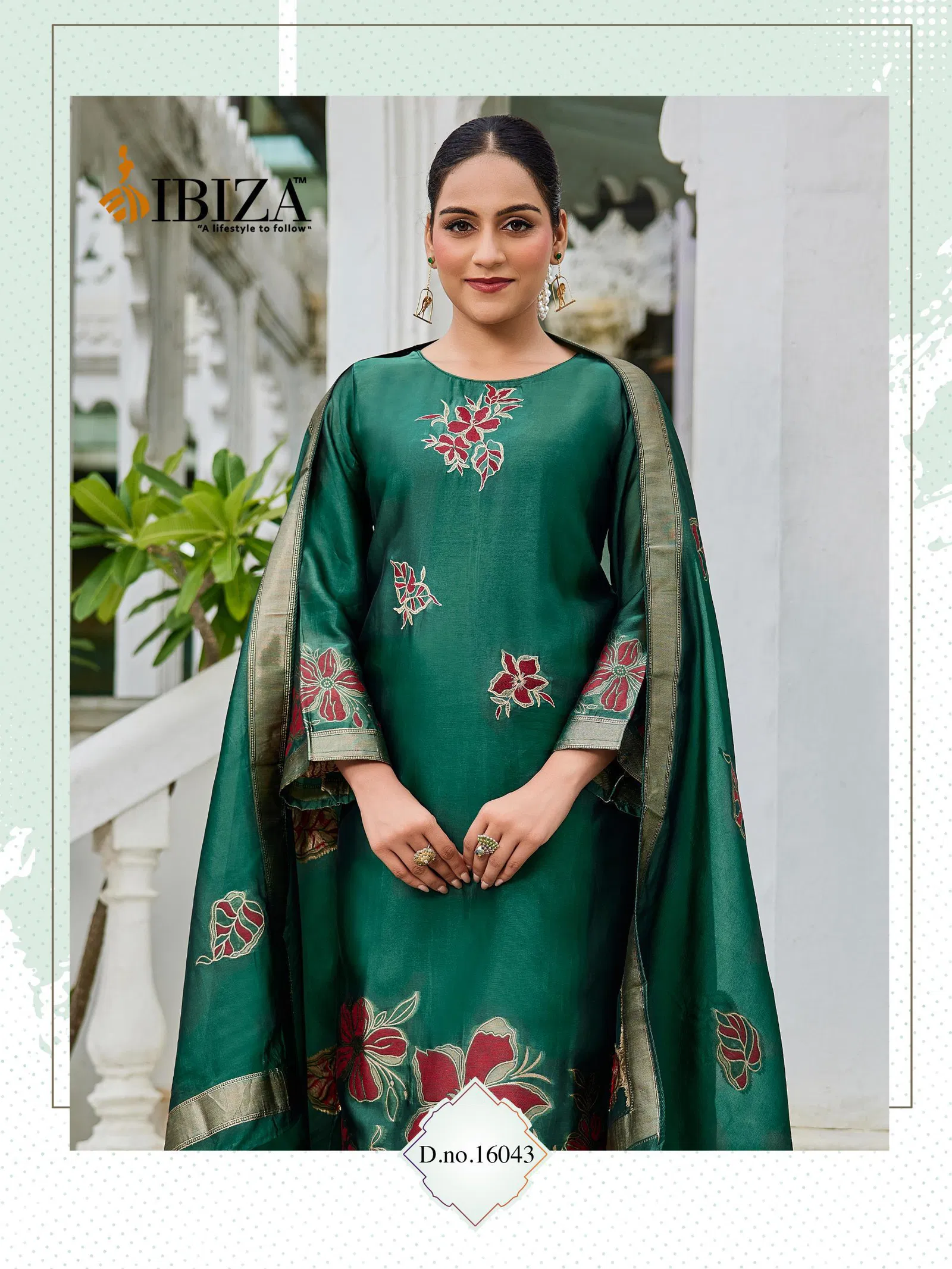 Ibiza Suroor 16042 Banglory Silk With Embroidery Work Salwar Kameez Collection 