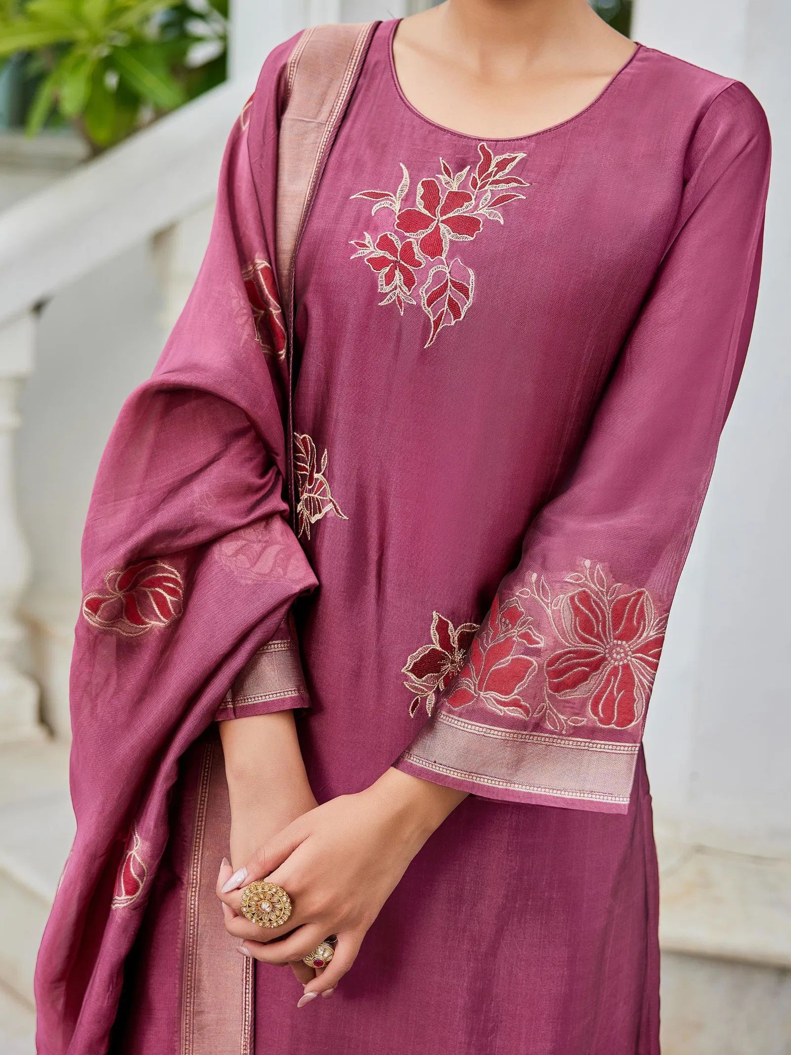 Ibiza Suroor 16042 Banglory Silk With Embroidery Work Salwar Kameez Collection 