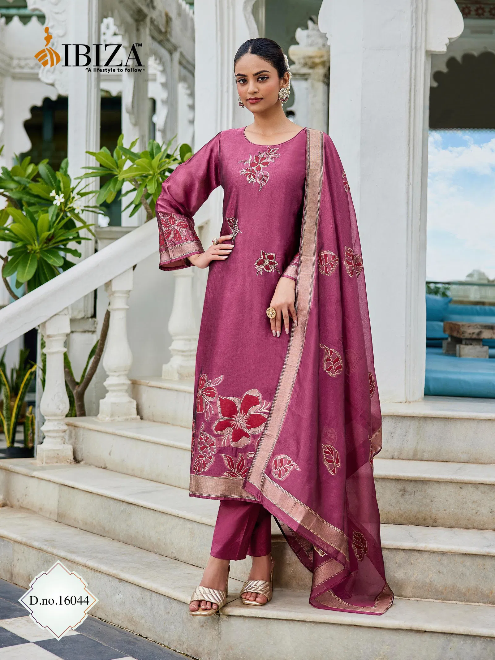 Ibiza Suroor 16042 Banglory Silk With Embroidery Work Salwar Kameez Collection 