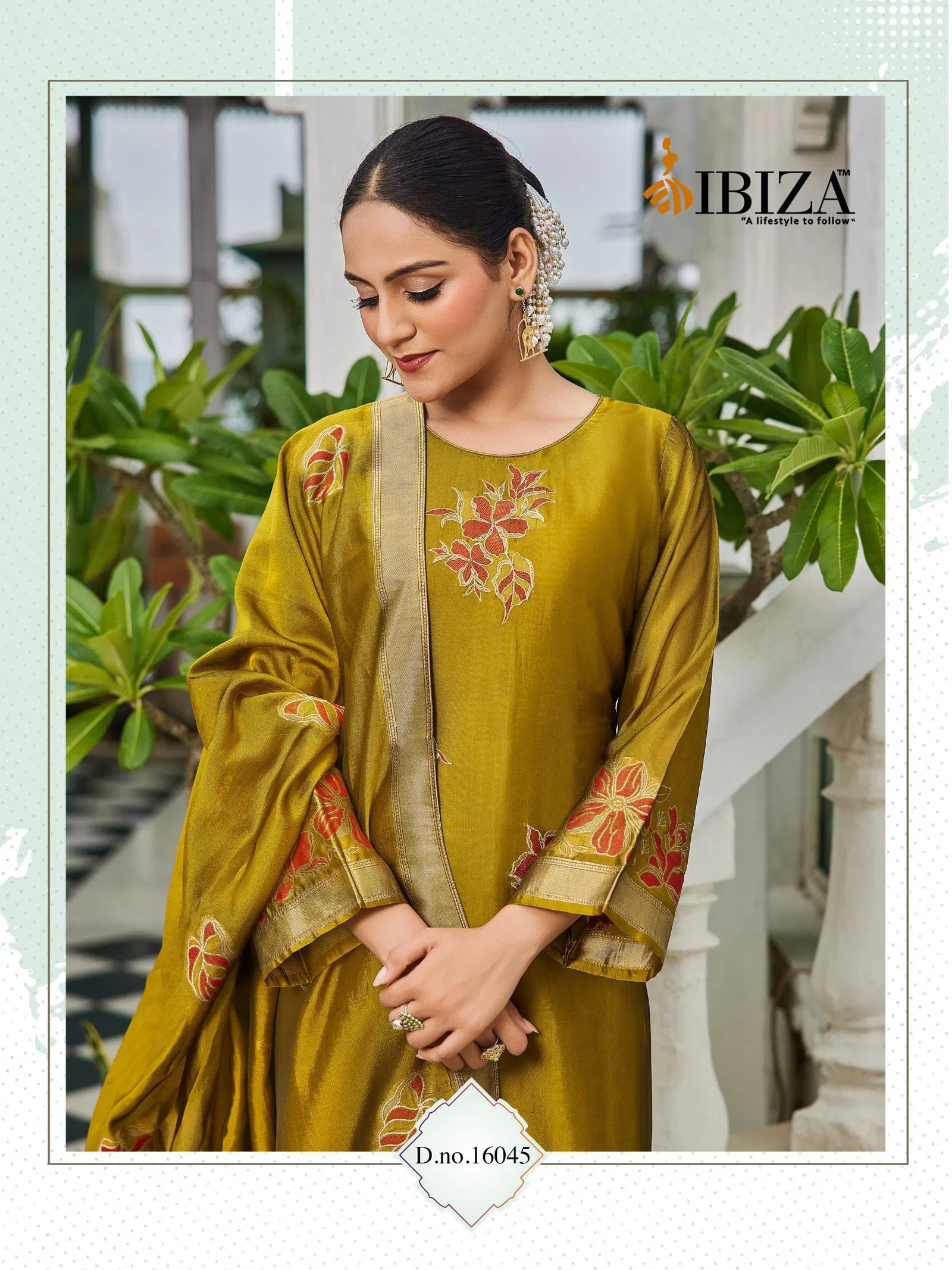 Ibiza Suroor 16042 Banglory Silk With Embroidery Work Salwar Kameez Collection 
