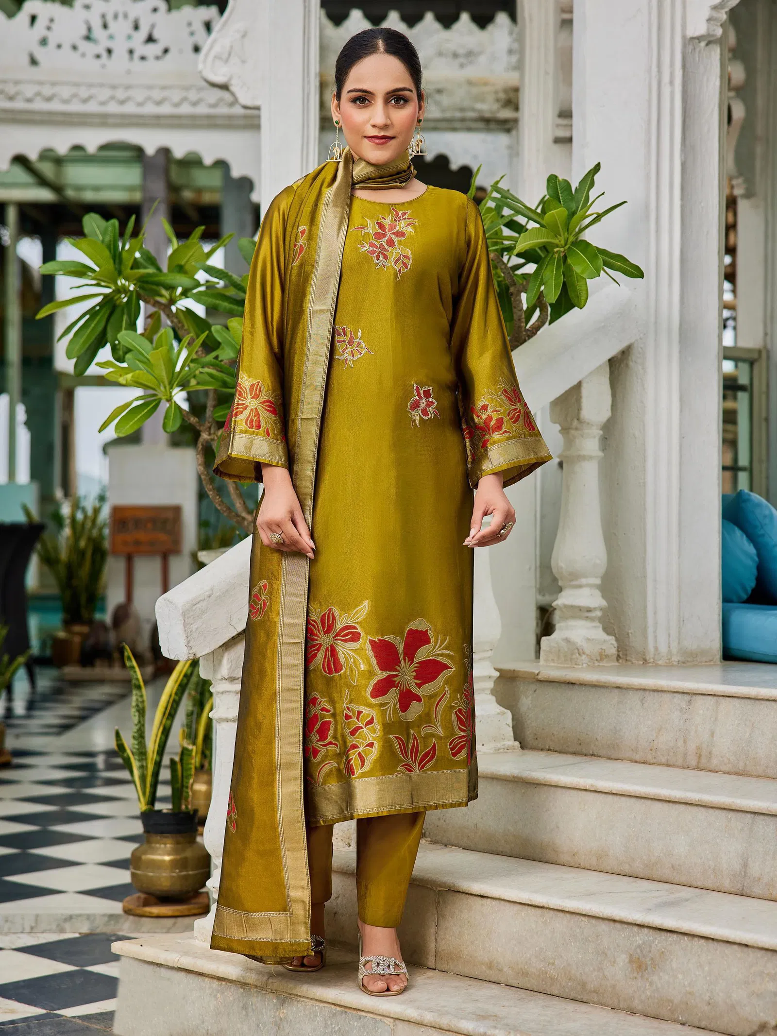 Ibiza Suroor 16042 Banglory Silk With Embroidery Work Salwar Kameez Collection 
