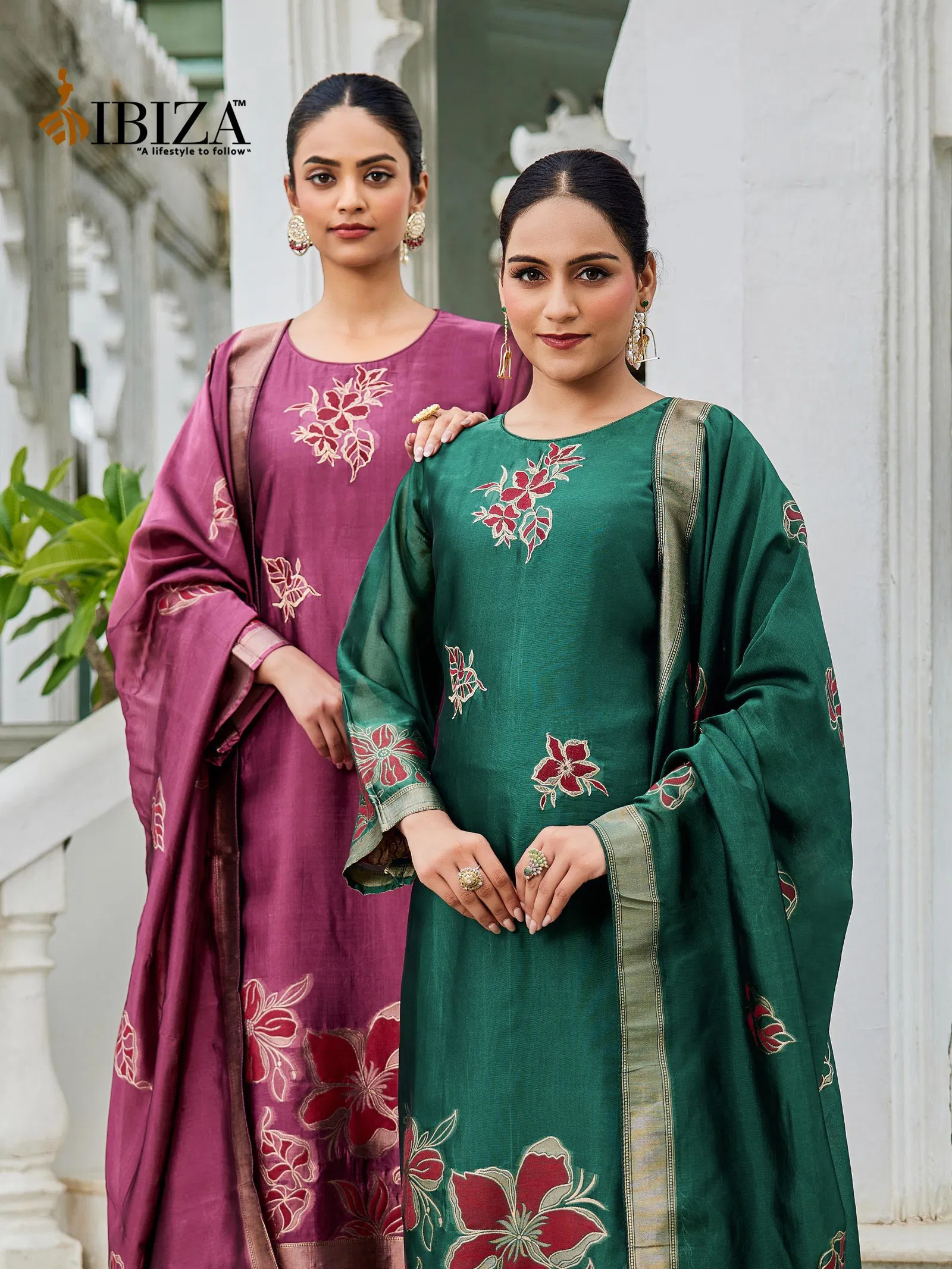 Ibiza Suroor 16042 Banglory Silk With Embroidery Work Salwar Kameez Collection 