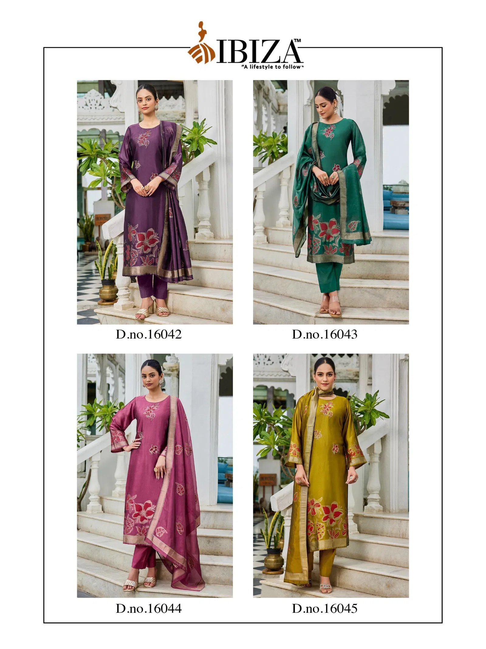 Ibiza Suroor 16042 Banglory Silk With Embroidery Work Salwar Kameez Collection 