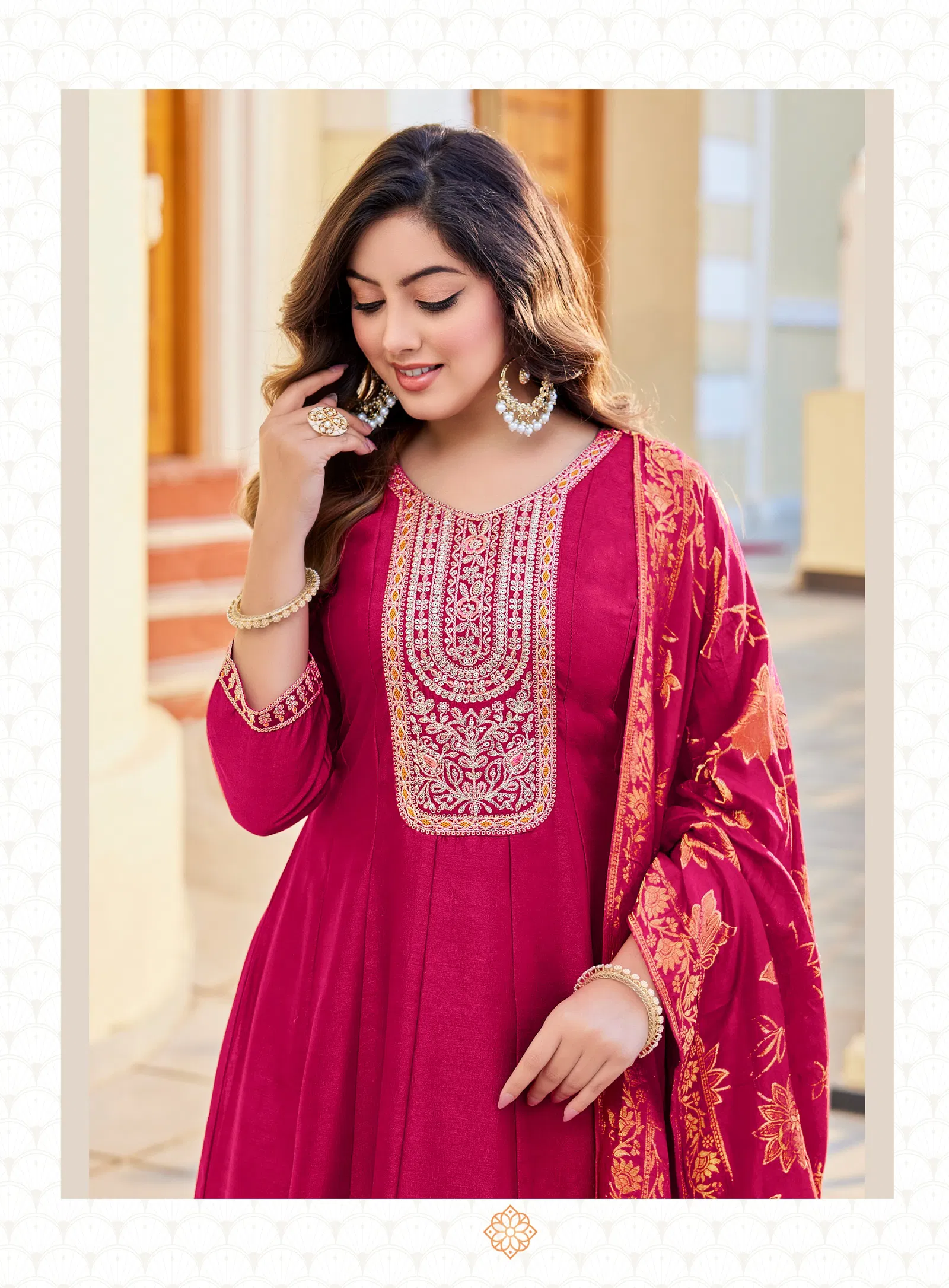 Radhika Mehak Vol 4 Vichitra Silk With Embroidery Kurti Pant And Dupatta Collection 
