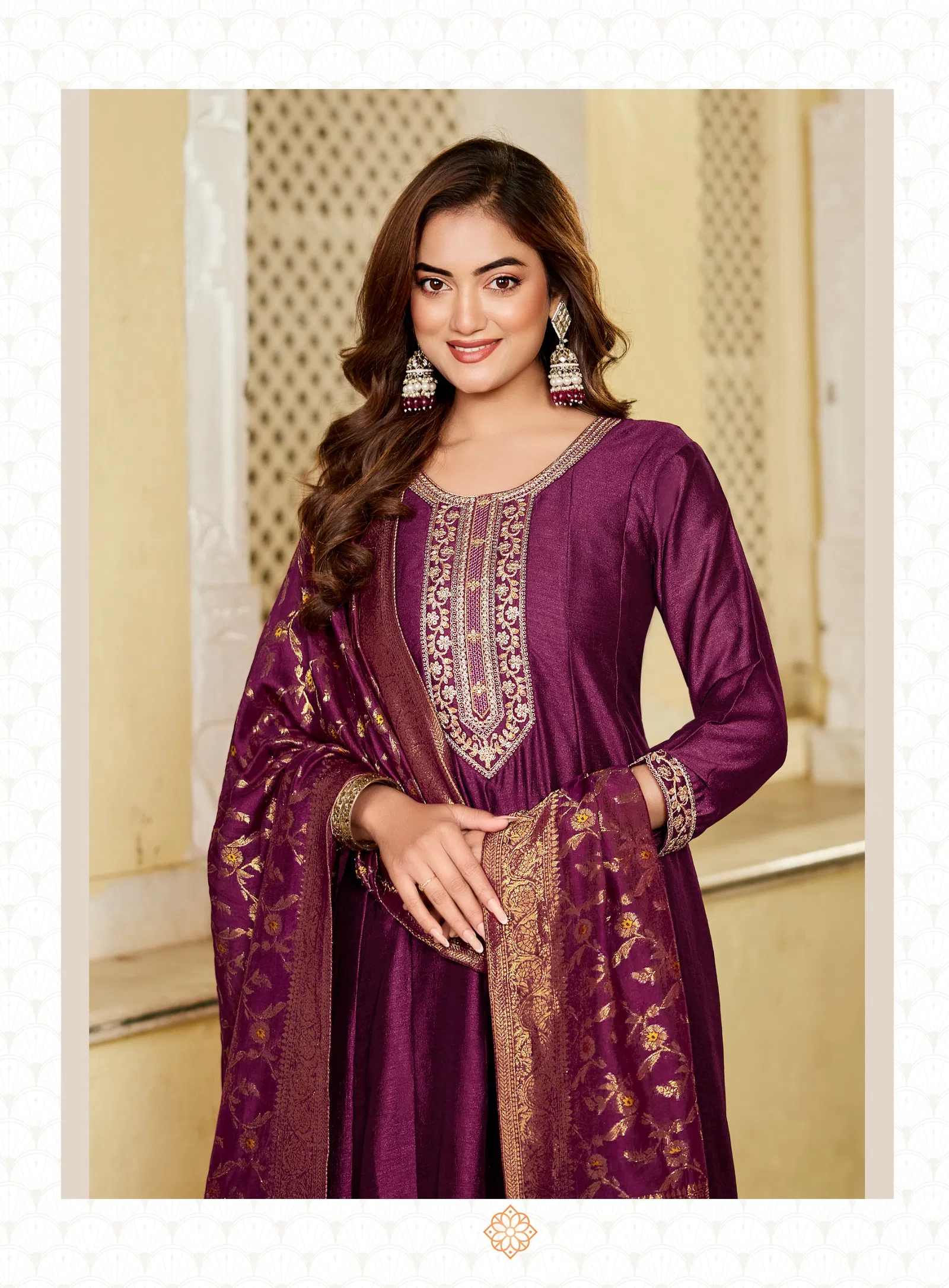 Radhika Mehak Vol 4 Vichitra Silk With Embroidery Kurti Pant And Dupatta Collection 
