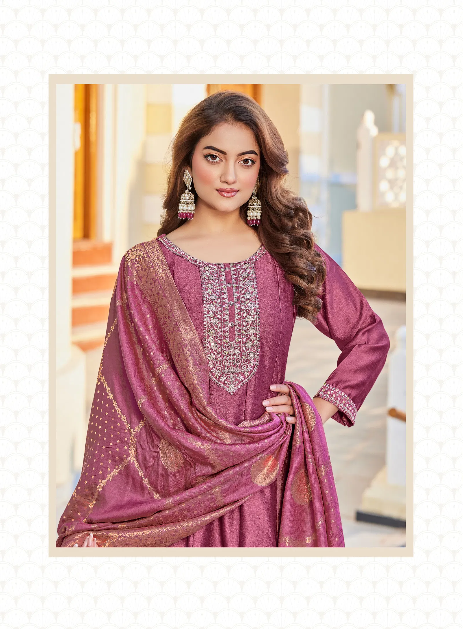 Radhika Mehak Vol 4 Vichitra Silk With Embroidery Kurti Pant And Dupatta Collection 