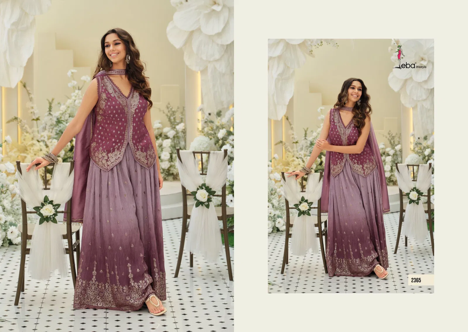 Eba Era Viscose With Embroidery Work Top Bottom And Dupatta Collection 