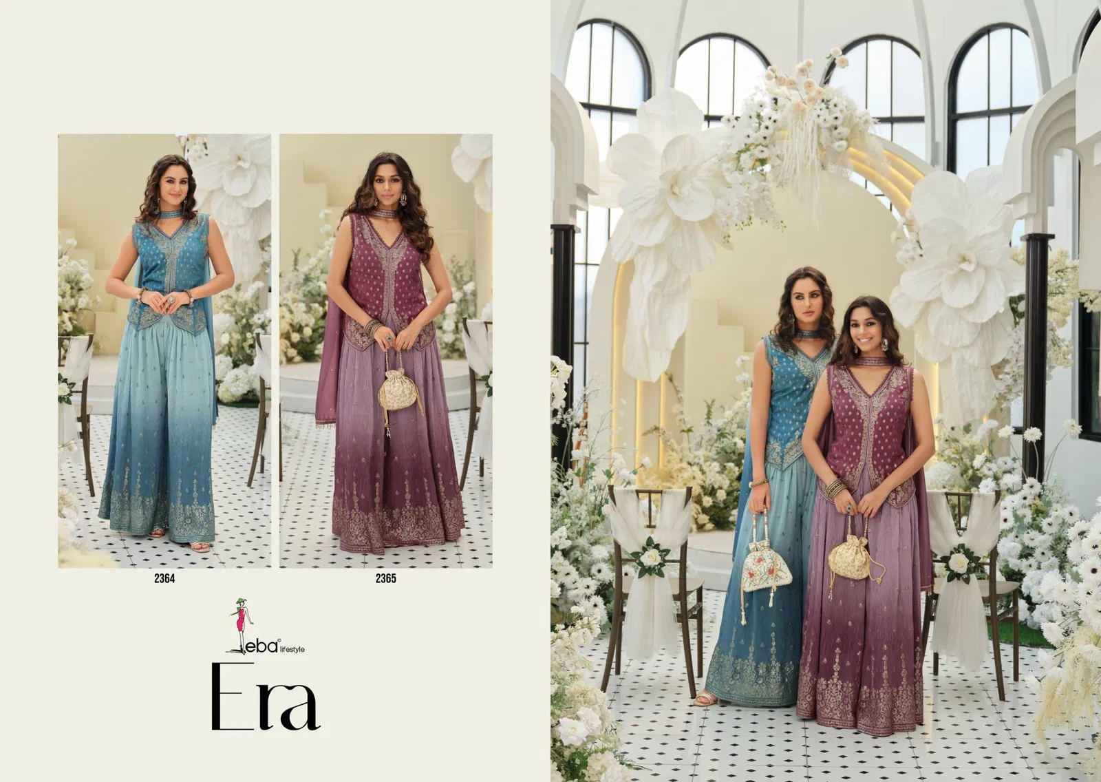 Eba Era Viscose With Embroidery Work Top Bottom And Dupatta Collection 