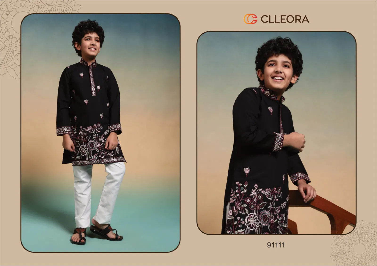 Clleora Ethnic Crown Viscose Silk Thread Work Kurta And Pant Collection