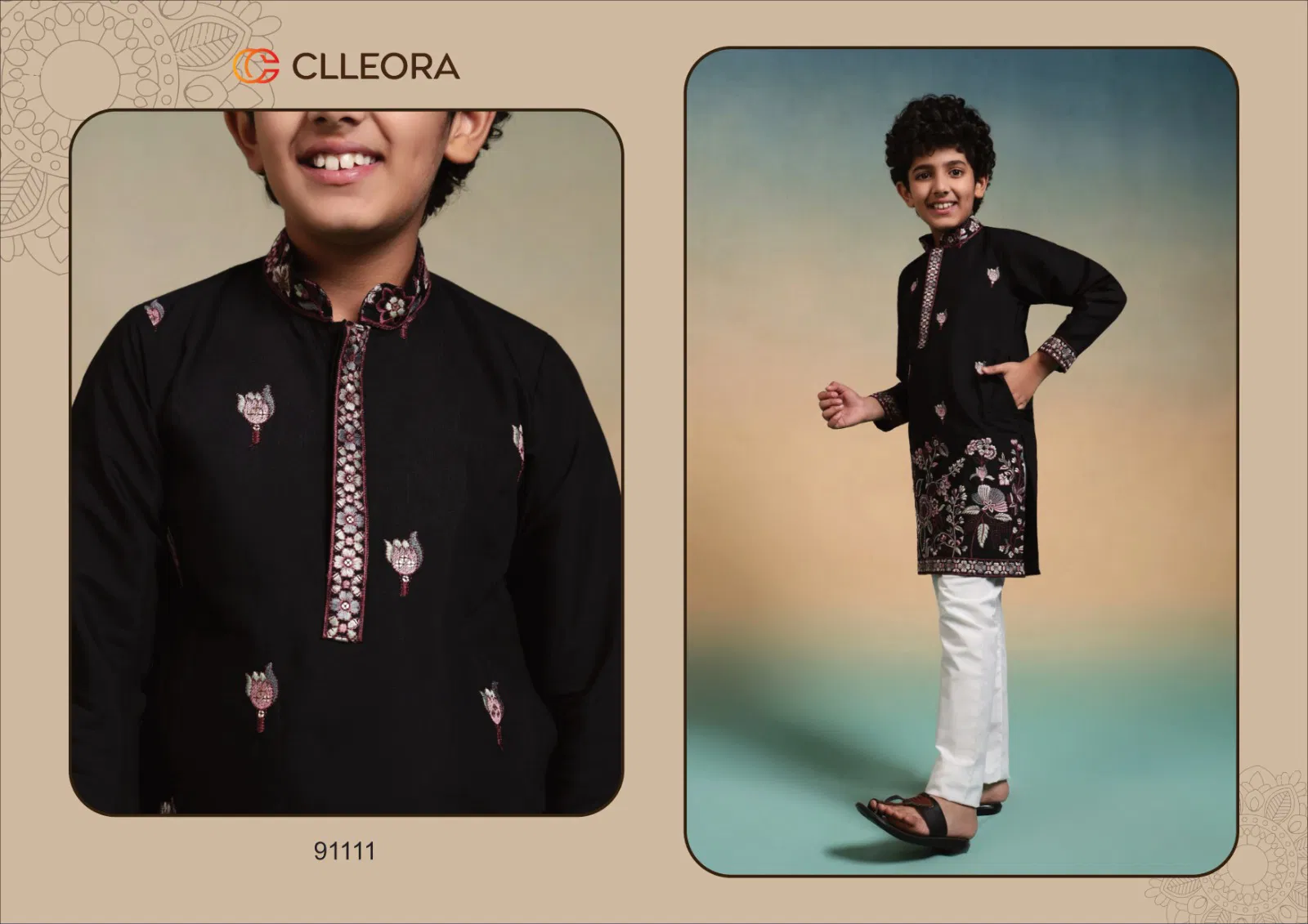 Clleora Ethnic Crown Viscose Silk Thread Work Kurta And Pant Collection