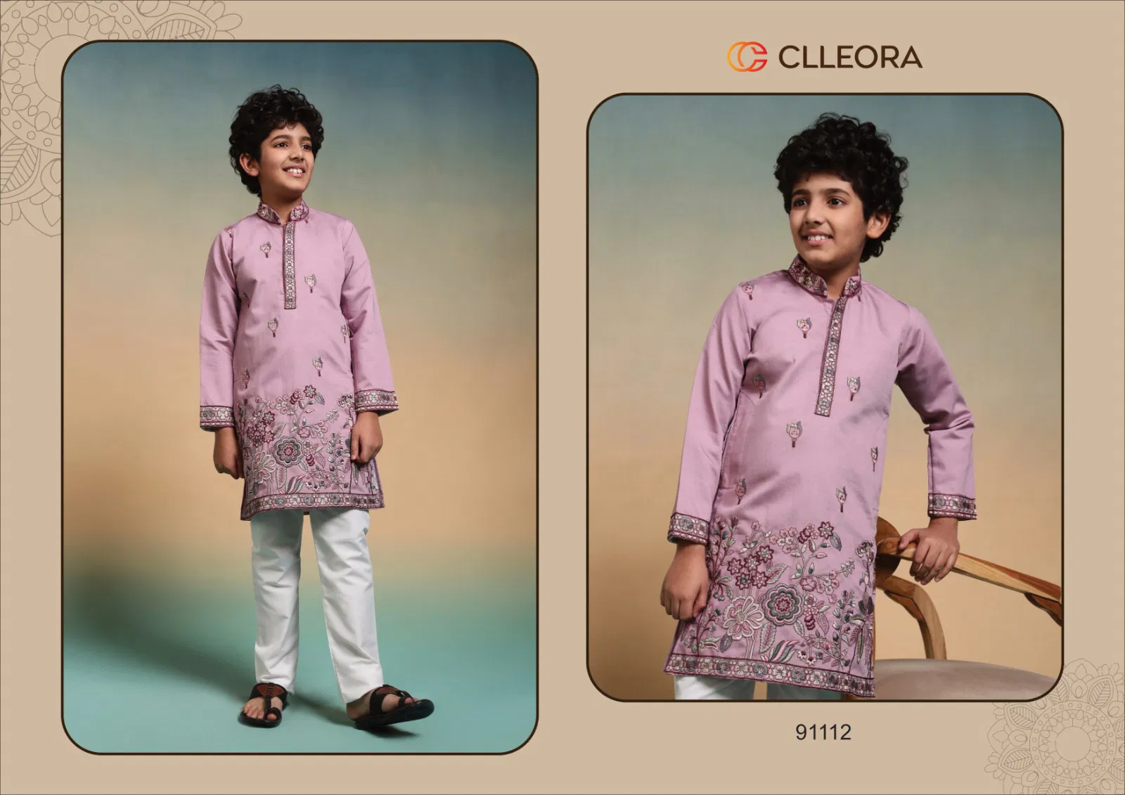 Clleora Ethnic Crown Viscose Silk Thread Work Kurta And Pant Collection