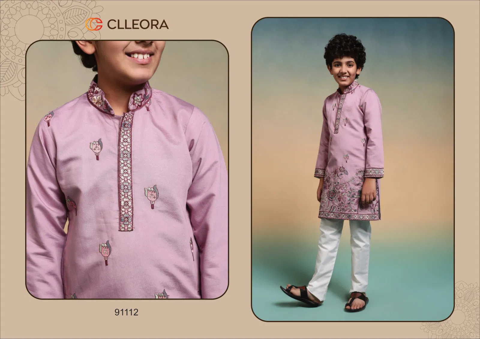 Clleora Ethnic Crown Viscose Silk Thread Work Kurta And Pant Collection