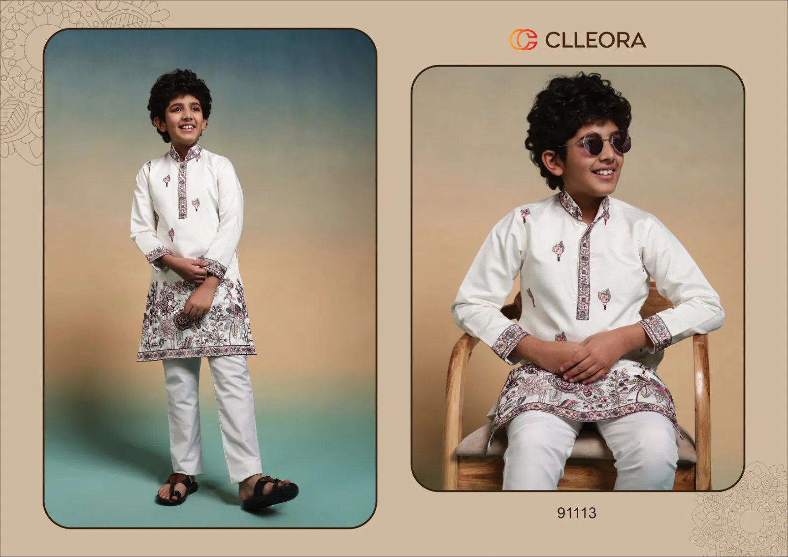 Clleora Ethnic Crown Viscose Silk Thread Work Kurta And Pant Collection