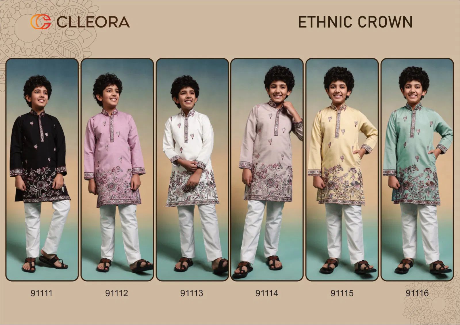 Clleora Ethnic Crown Viscose Silk Thread Work Kurta And Pant Collection