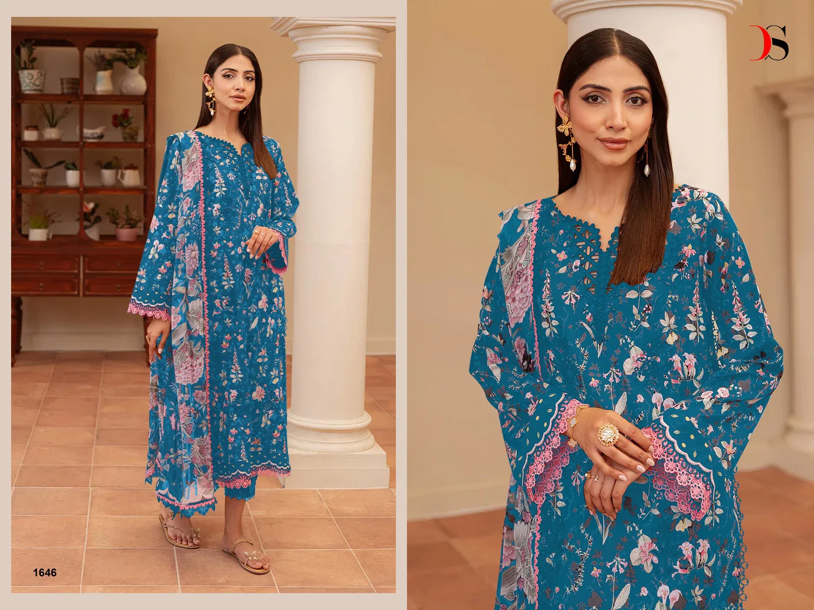 Deepsy Jade Flora Vol 3 Cotton Dupatta Cotton Pakistani Salwar Kameez Collection 