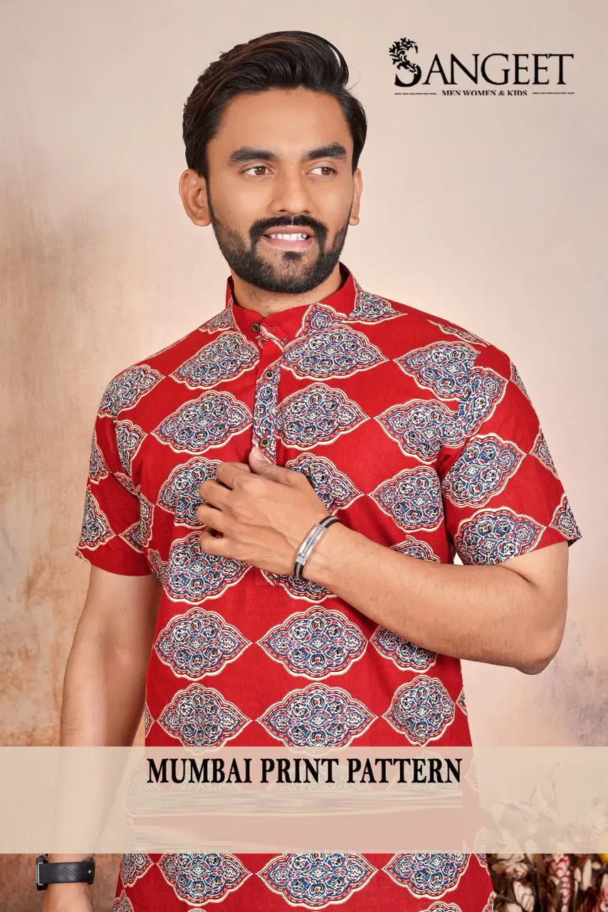 Sangeet Mumbai Print Pattern Vol 3 Cotton Casual Wear Shirt Collection