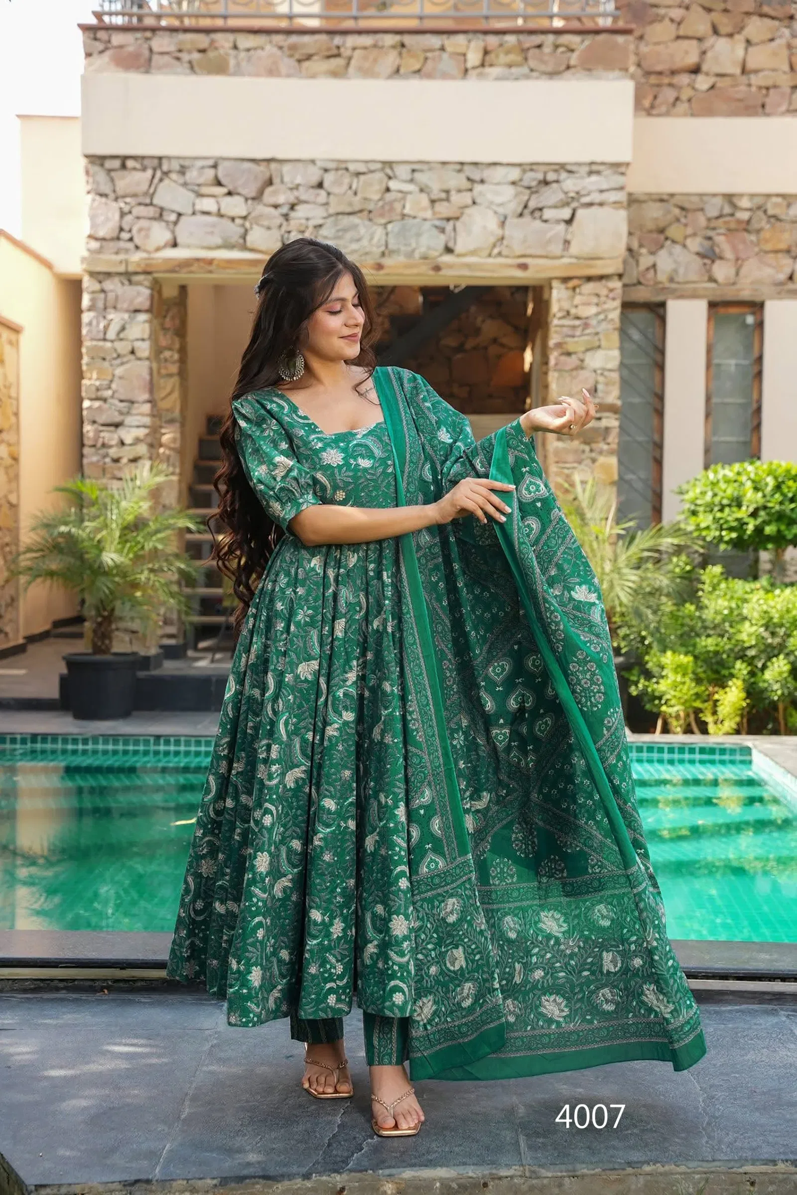 Vyoma Vol 4 Muslin Digital Printed Top Bottom And Dupatta Festival Wear Collection