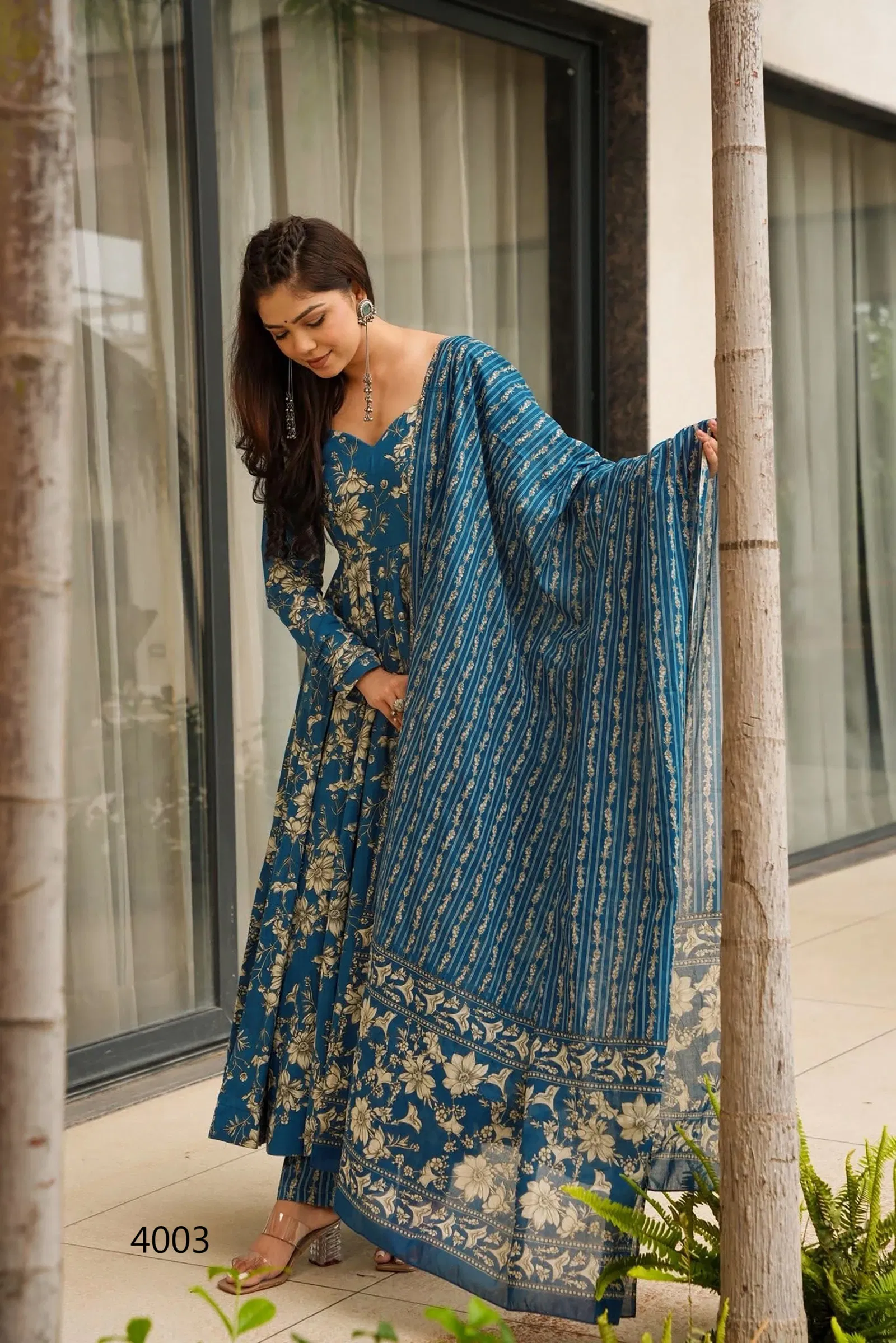 Vyoma Vol 4 Muslin Digital Printed Top Bottom And Dupatta Festival Wear Collection