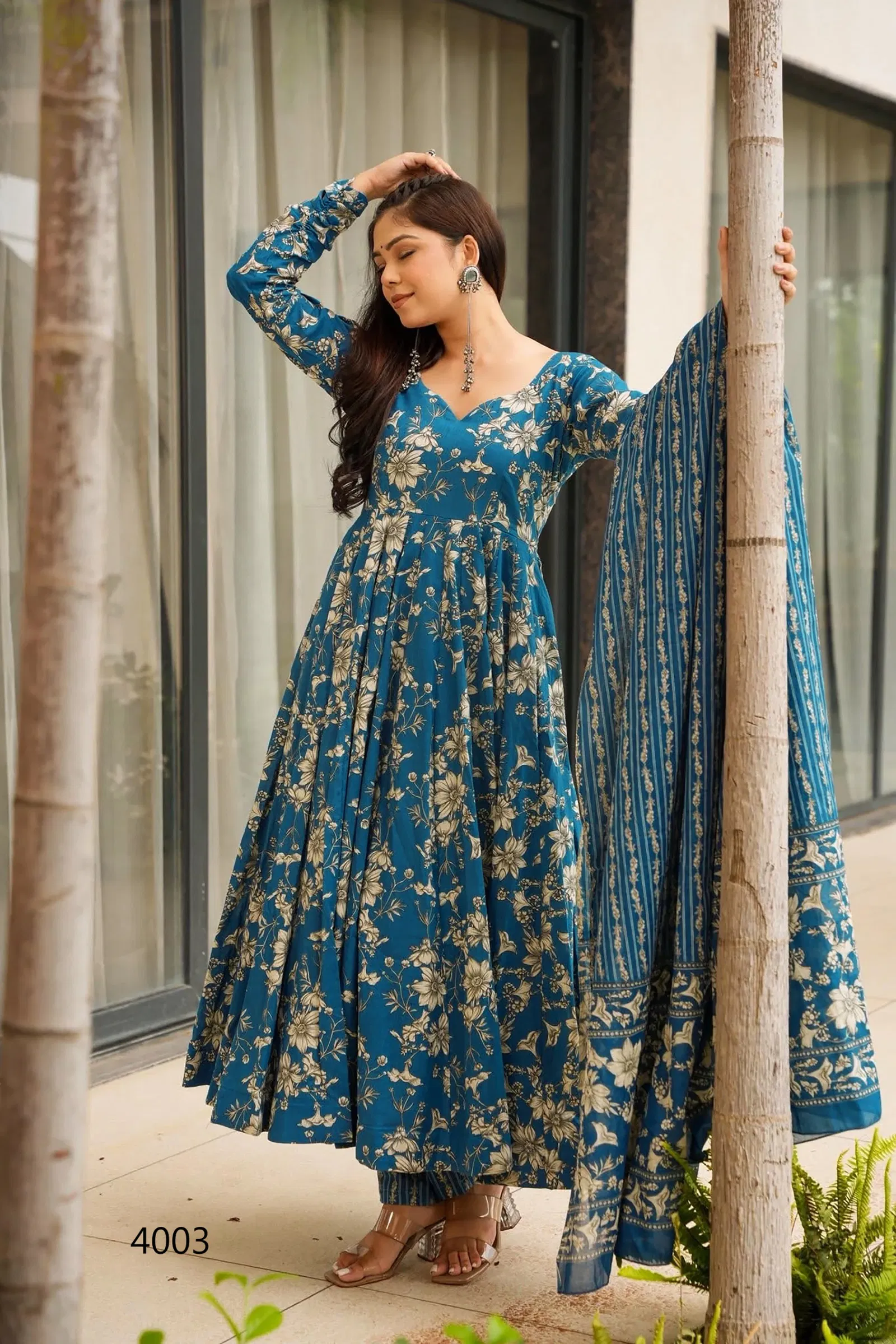 Vyoma Vol 4 Muslin Digital Printed Top Bottom And Dupatta Festival Wear Collection