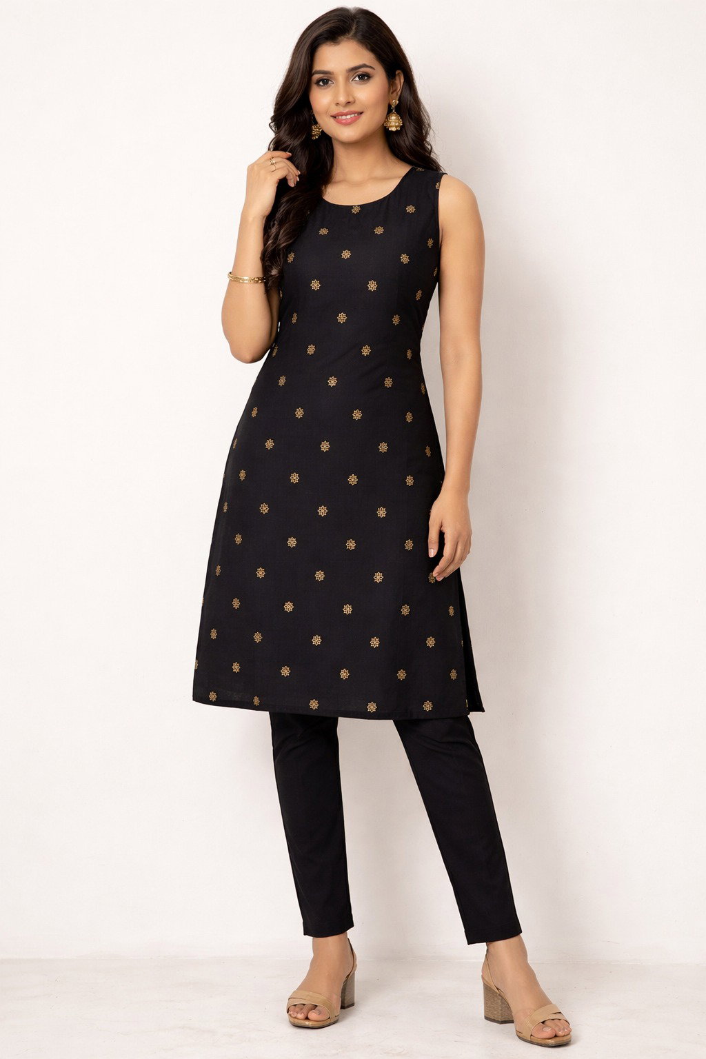 Lekha mani Rayon with foil print Top with bottom Collection 