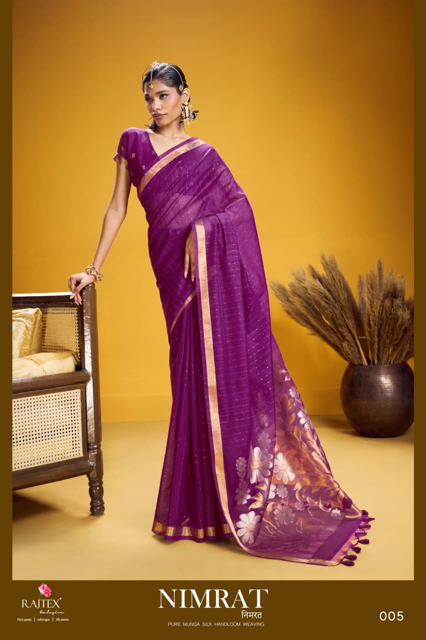 Rajtex Nimrat Munga SIlk Saree Collection