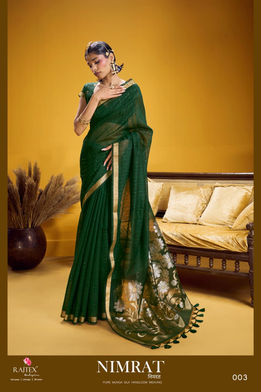 Rajtex Nimrat Munga SIlk Saree Collection