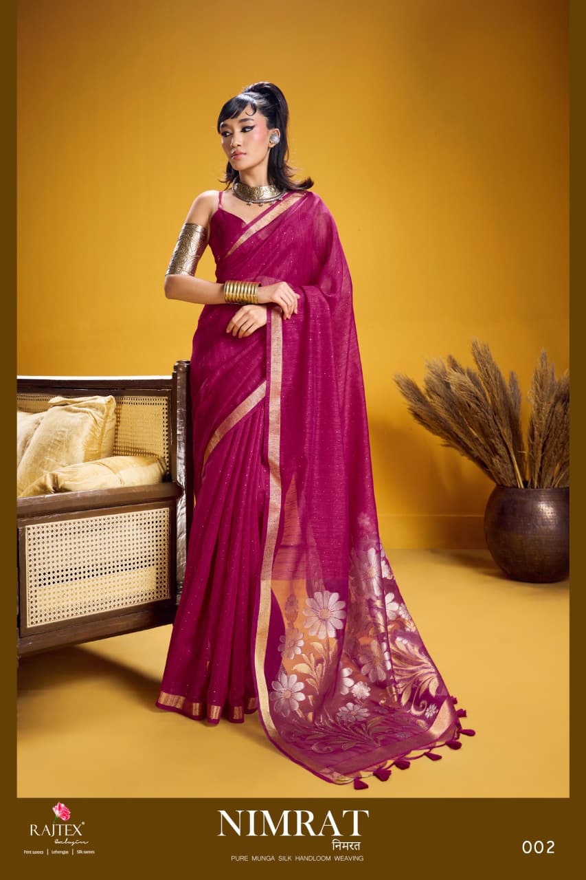 Rajtex Nimrat Munga SIlk Saree Collection