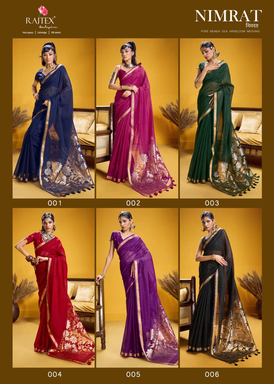 Rajtex Nimrat Munga SIlk Saree Collection
