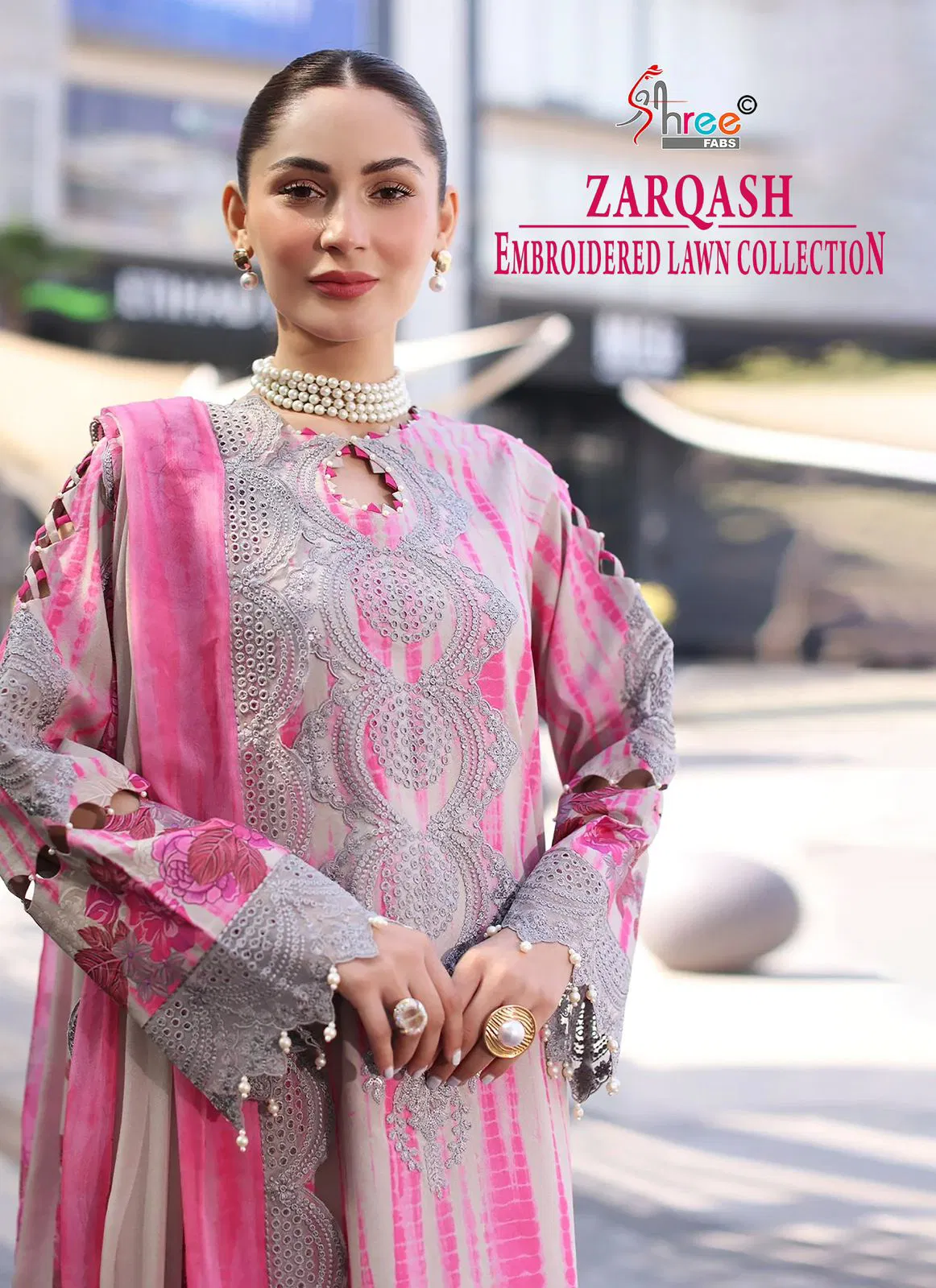 Shree Zarqash Cotton Dupatta Cotton Print Pakistani Salwar Kameez Collection 