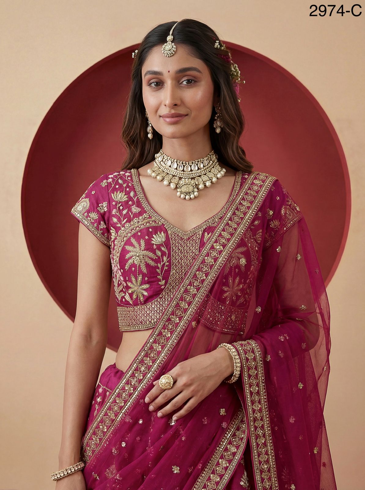Anjani 2974 Exclusive Figure Embroidered Designer Bridal Lehenga Choli Collection 