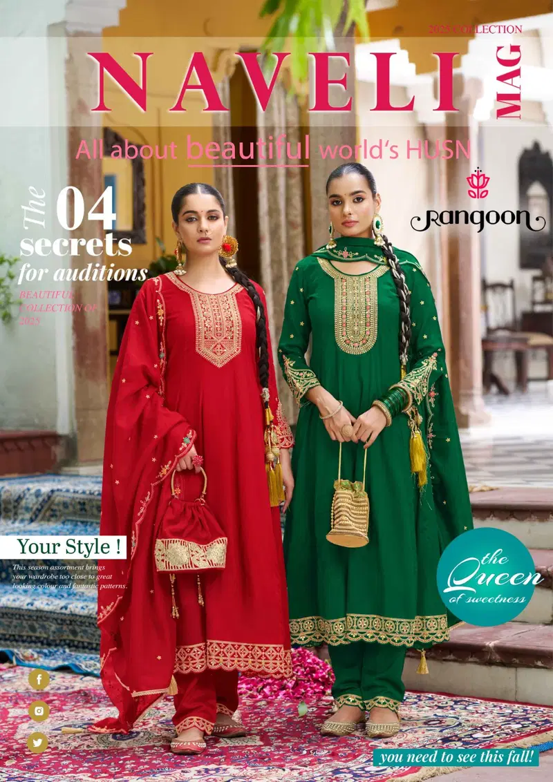 Rangoon Naveli Silk With Embroidery Work Anarkali Kurti Pant And Dupatta