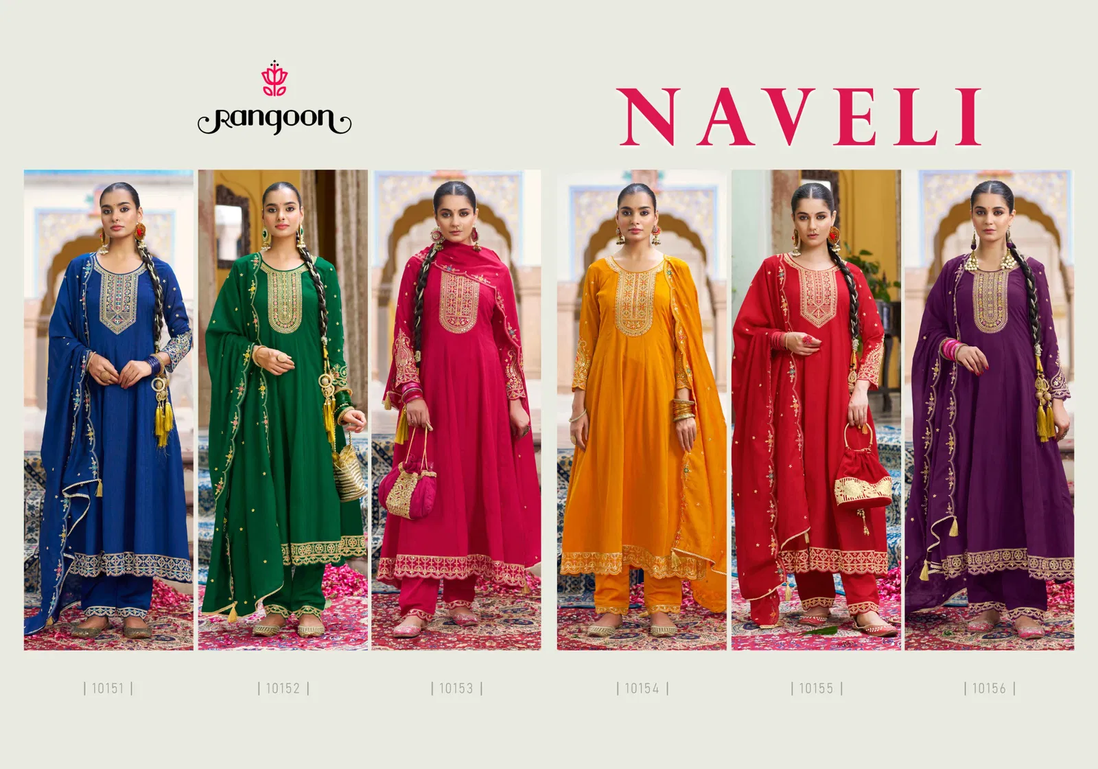Rangoon Naveli Silk With Embroidery Work Anarkali Kurti Pant And Dupatta
