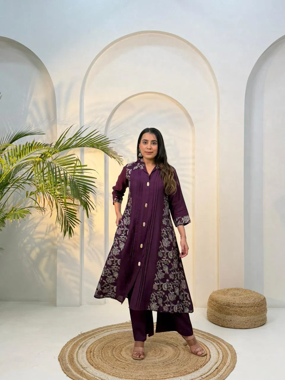 Naisha K 650 Vertican With Work Casual Wear Co Ord Set Collection