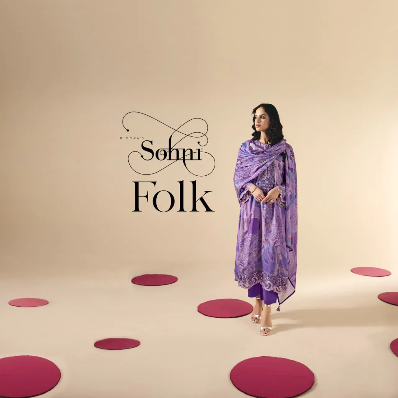 Kimora Sohni Folk Muslin Digital Print With Embroidery Salwar Kameez