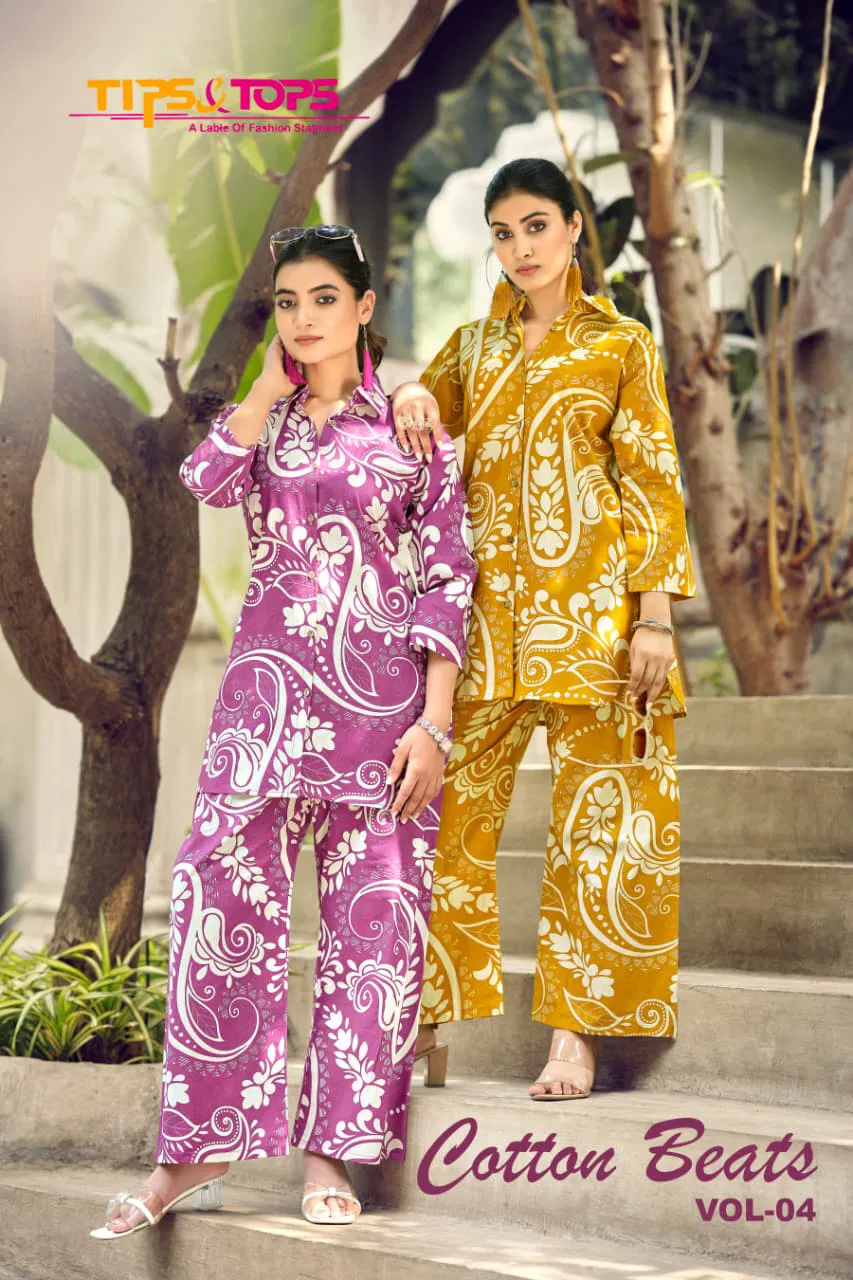 Tips And Tops Cotton Beats Vol 4 Cotton Flex Print Co Ord Set Collection