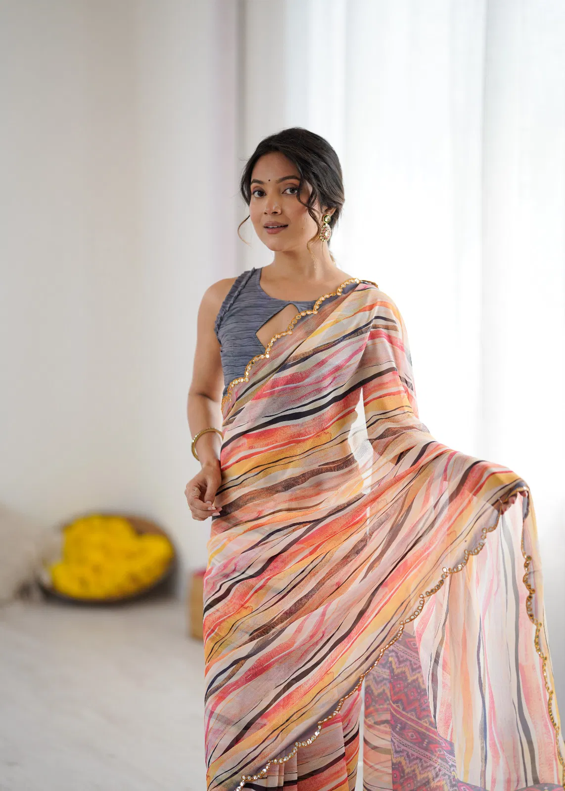 Bt 3148 Georgette Printed Casual Wear Saree Collection
