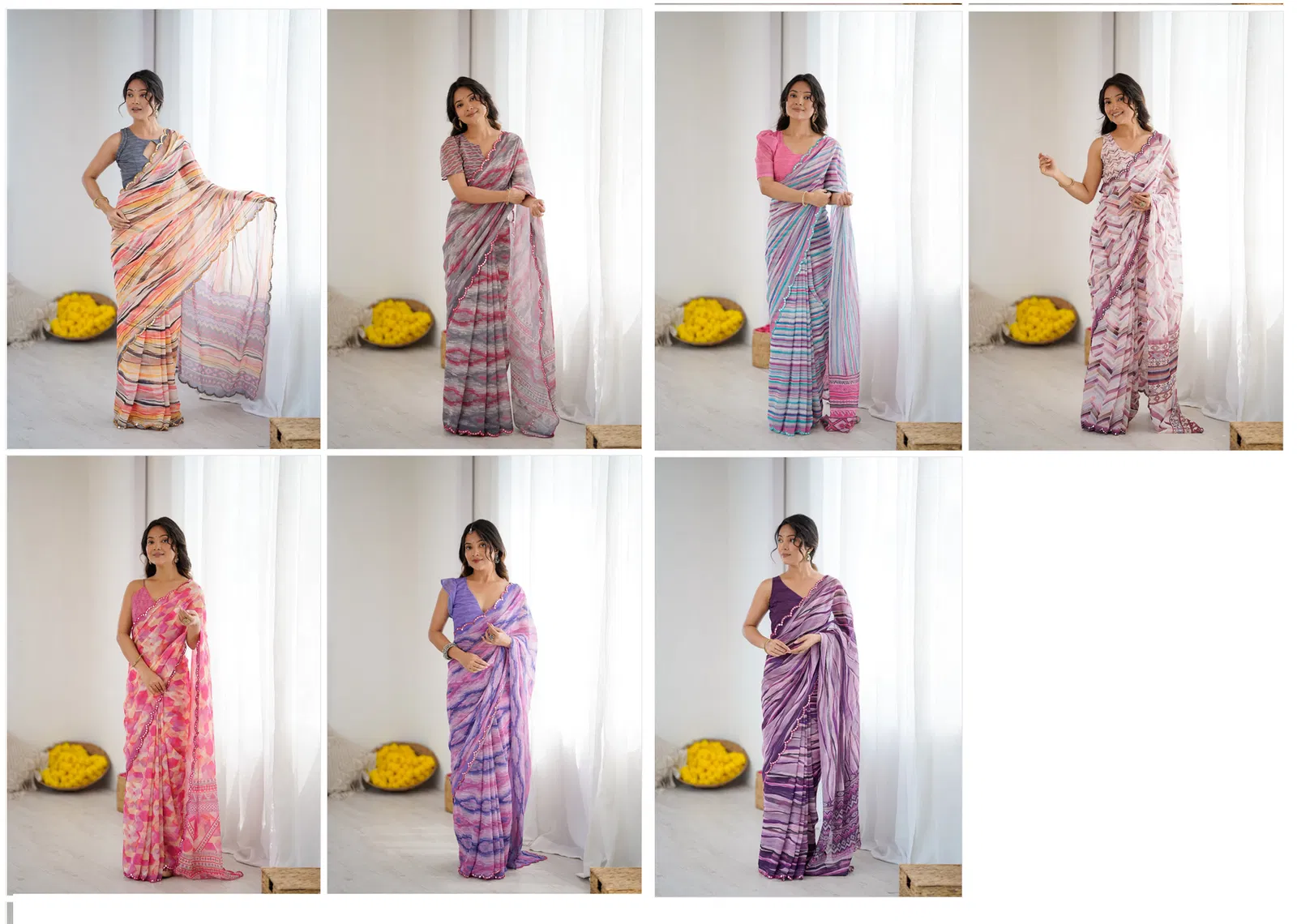 Bt 3148 Georgette Printed Casual Wear Saree Collection