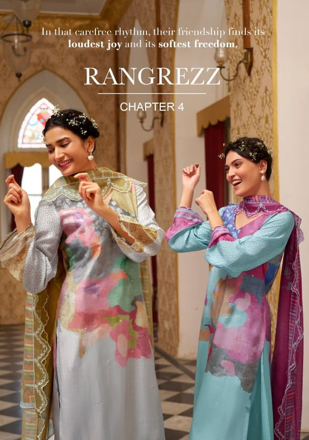 Kimora Rangrezz Vol 4 Muslin Digital Printed Salwar Kameez