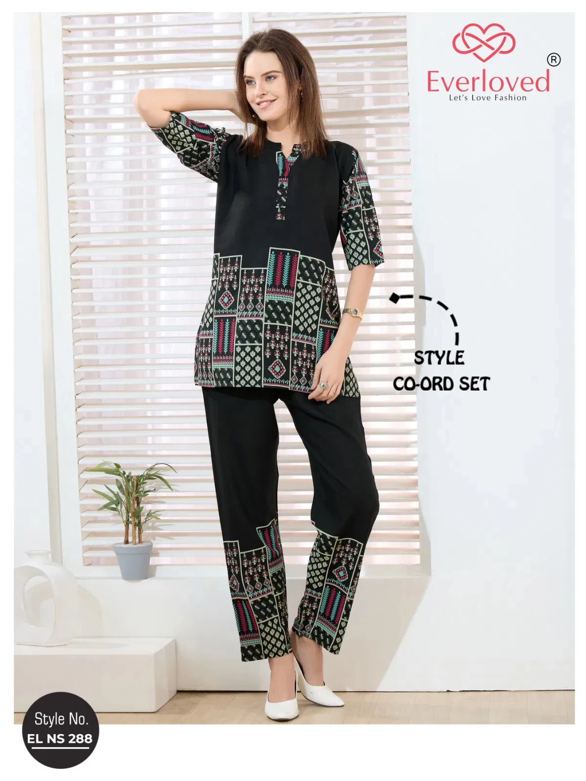 El Ns 288 Rayon Model Designer Co Ord Set Collection