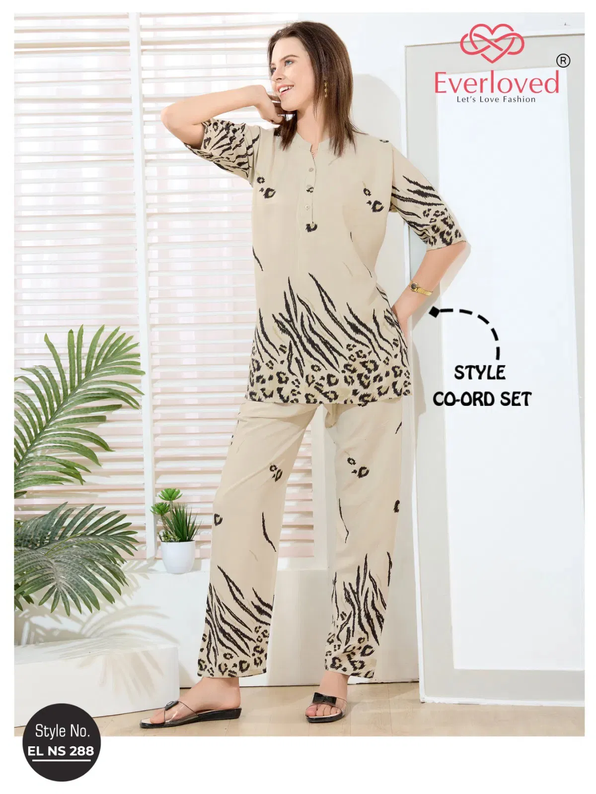El Ns 288 Rayon Model Designer Co Ord Set Collection