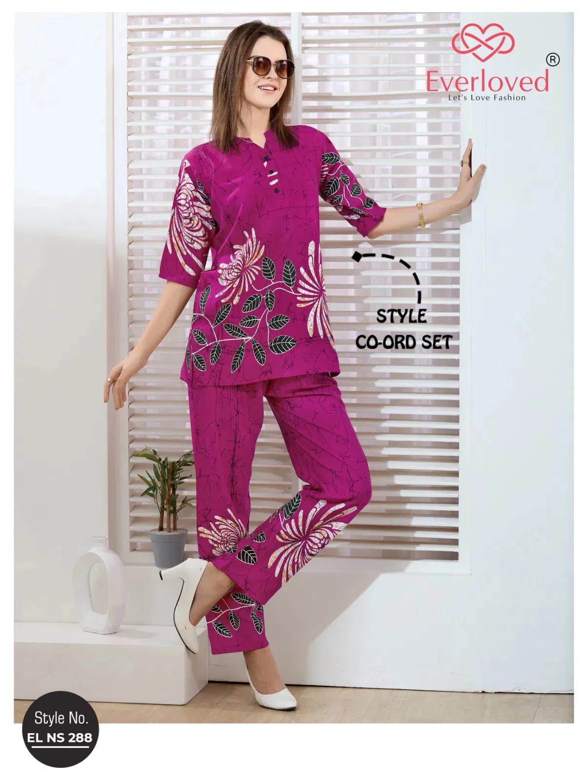 El Ns 288 Rayon Model Designer Co Ord Set Collection