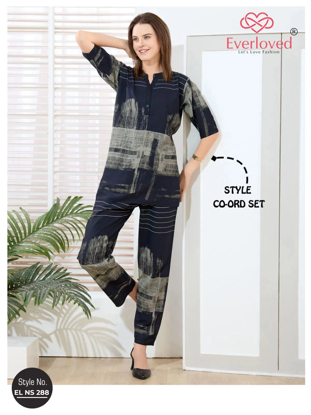 El Ns 288 Rayon Model Designer Co Ord Set Collection