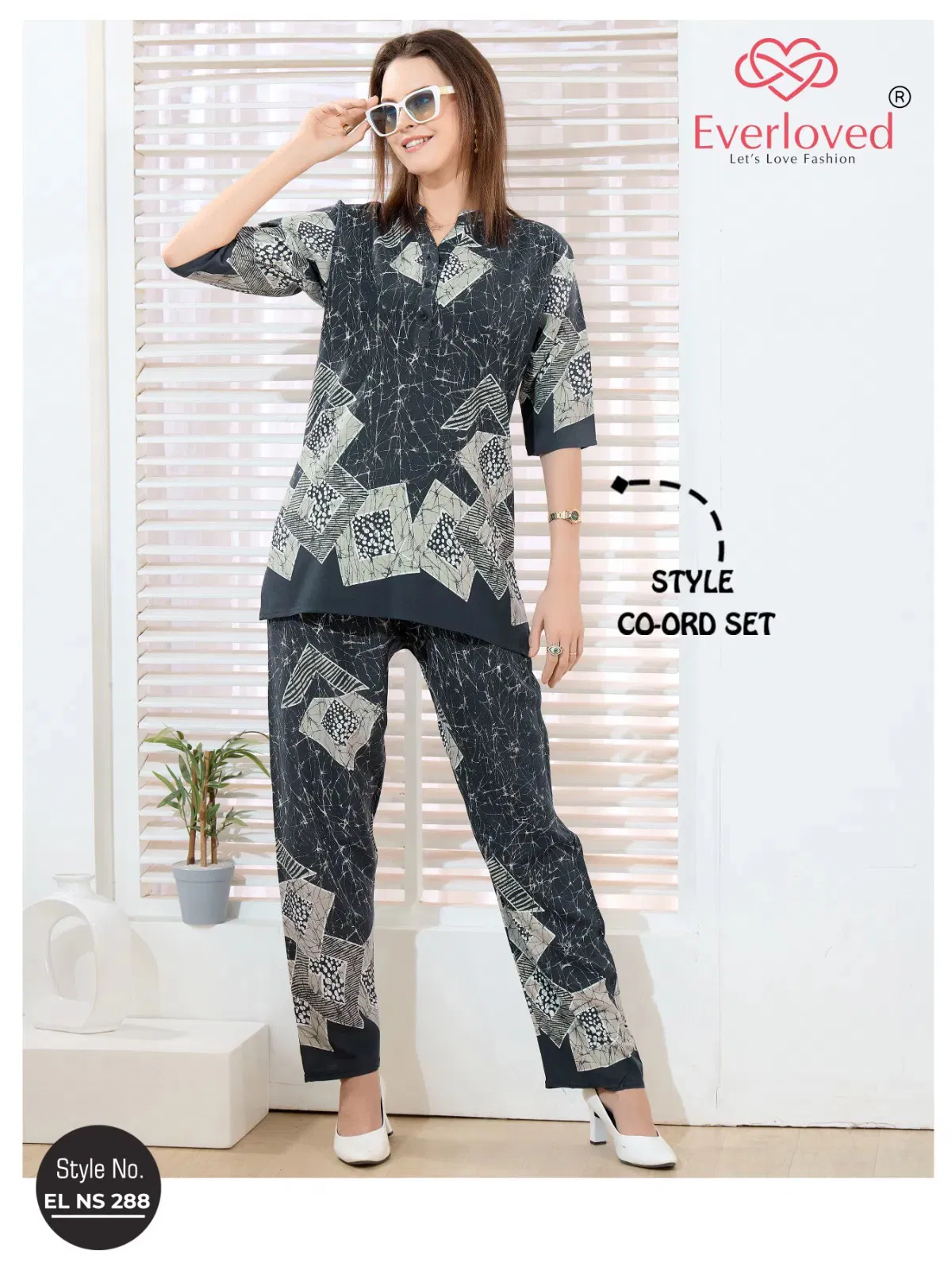 El Ns 288 Rayon Model Designer Co Ord Set Collection