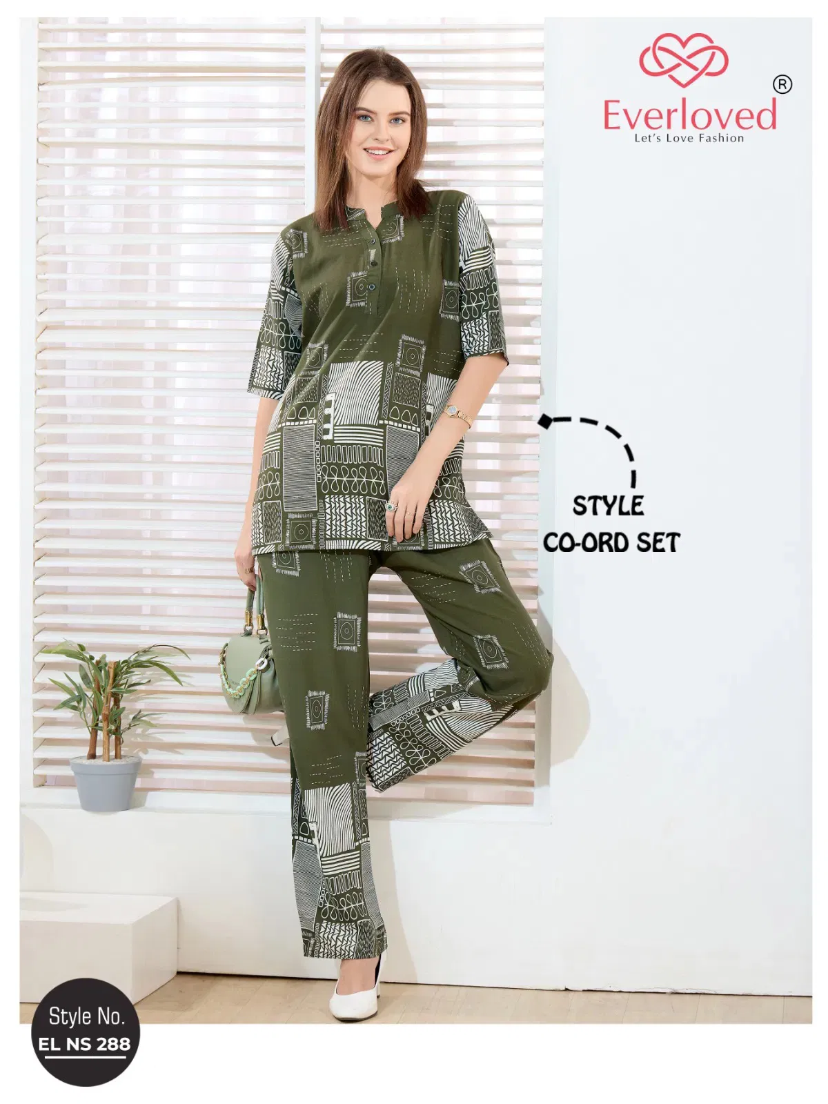 El Ns 288 Rayon Model Designer Co Ord Set Collection