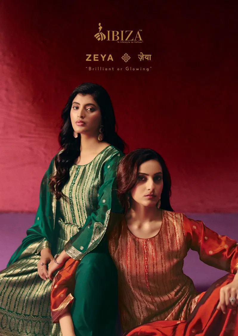 Ibiza Zeya Banglory Silk Jacquard With Work Salwar Kameez