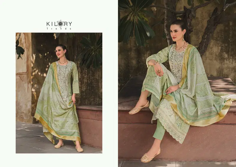 Kilory Mehfilen Lawn Cotton Digital Print With Embroidery Salwar Kameez