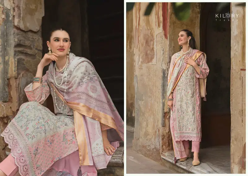Kilory Mehfilen Lawn Cotton Digital Print With Embroidery Salwar Kameez