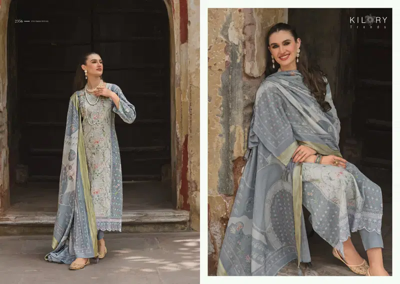 Kilory Mehfilen Lawn Cotton Digital Print With Embroidery Salwar Kameez
