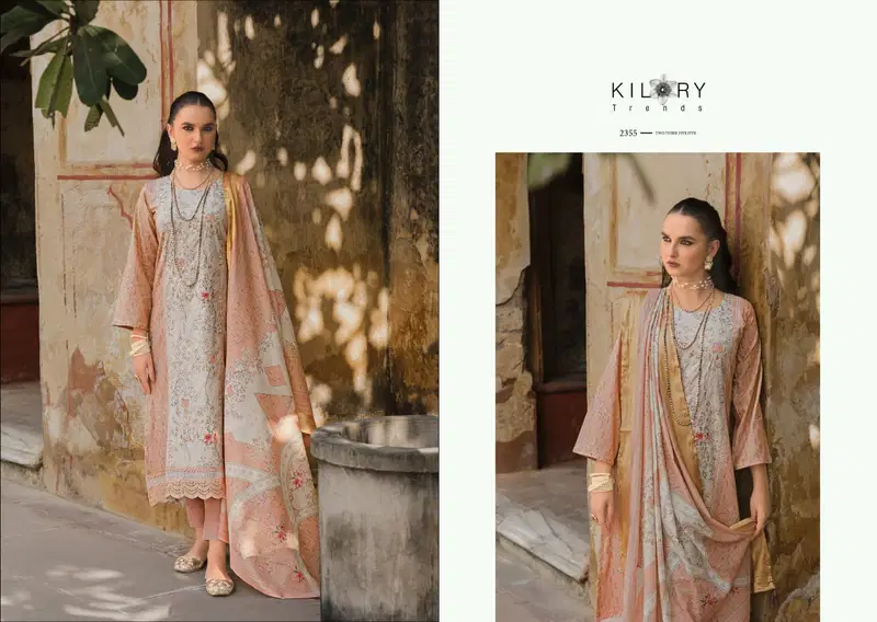 Kilory Mehfilen Lawn Cotton Digital Print With Embroidery Salwar Kameez